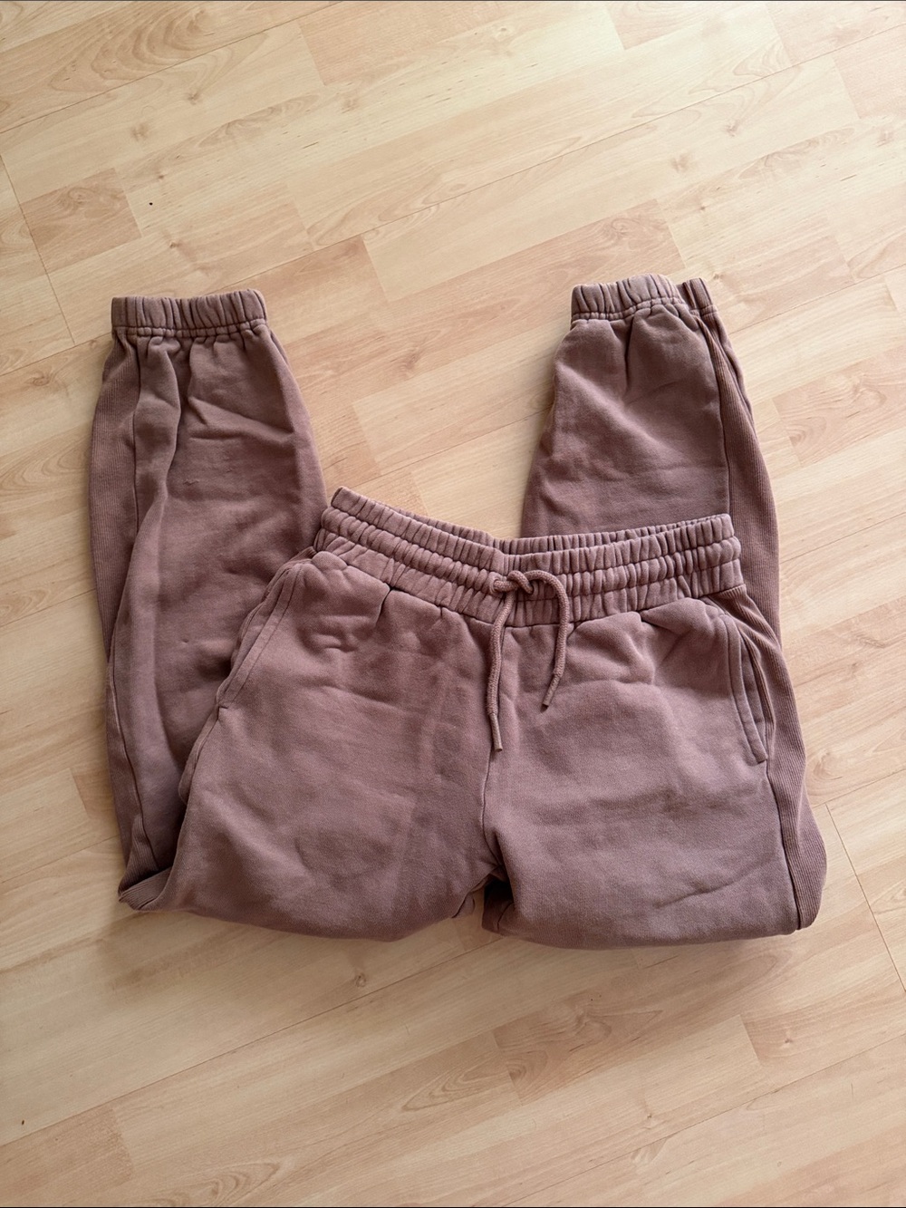 Quince Organic Heavyweight Fleece Boyfriend Sweatpants - Taupe, XS